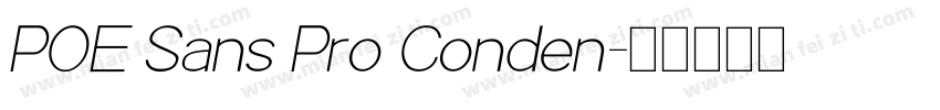 POE Sans Pro Conden字体转换